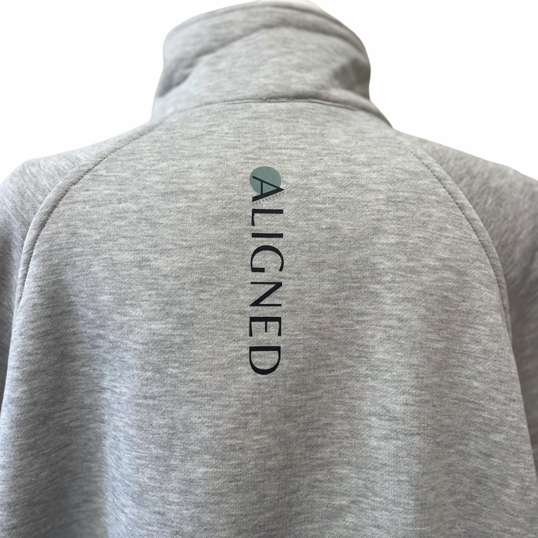 Aligned Quarter Zip Sweater