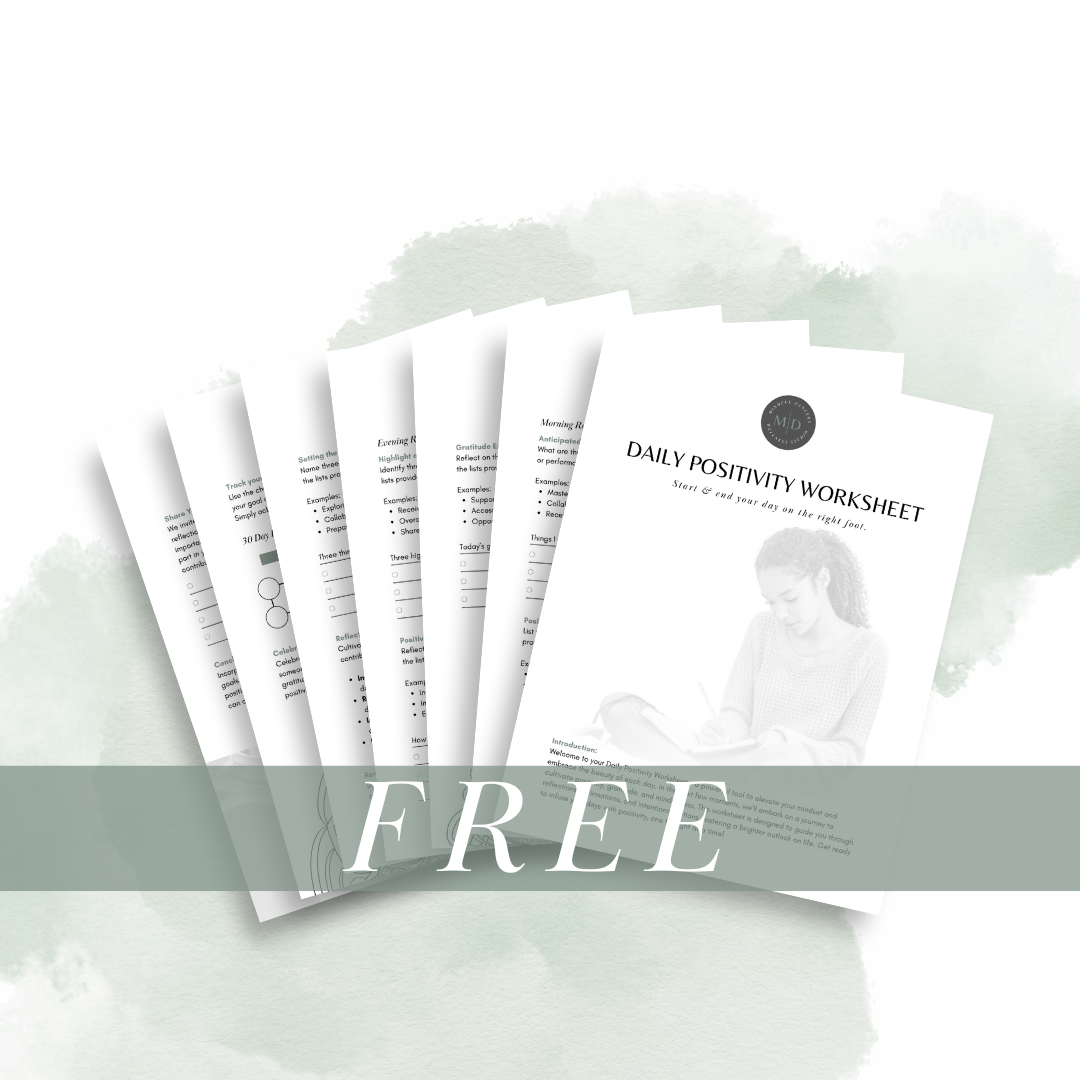 FREE Daily Positivity Worksheet