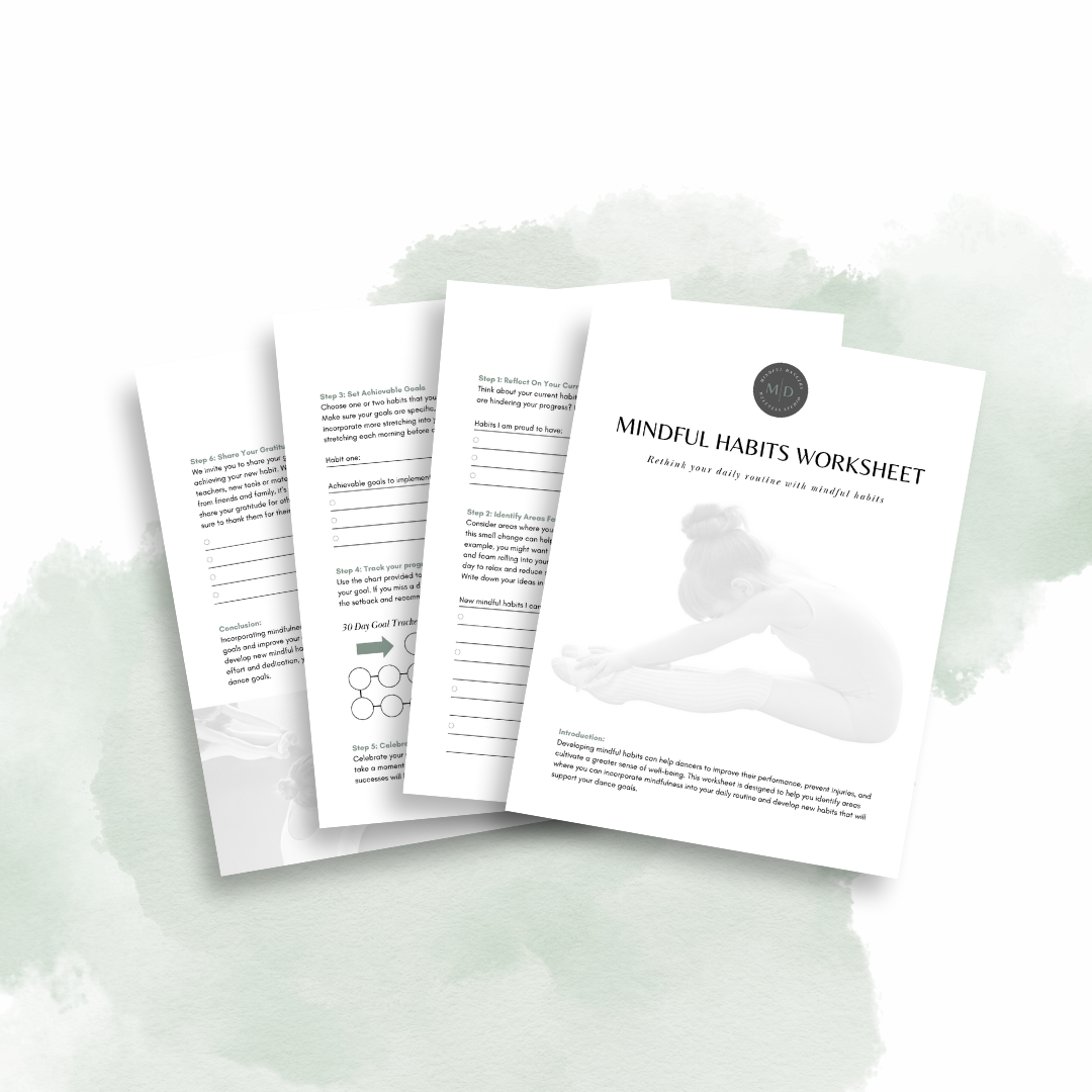Mindful Habits Worksheet