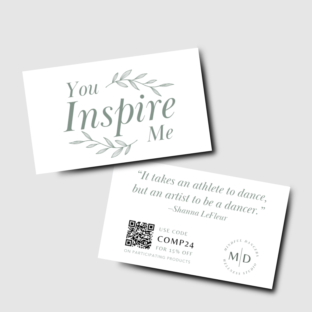 FREE You Inspire Me Card