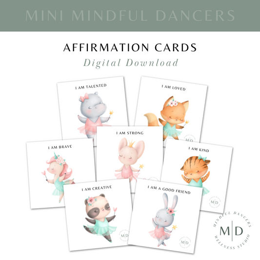 Mini Mindful Dancers Affirmation Cards