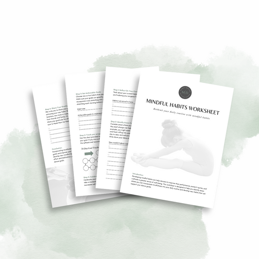 Mindful Habits Worksheet