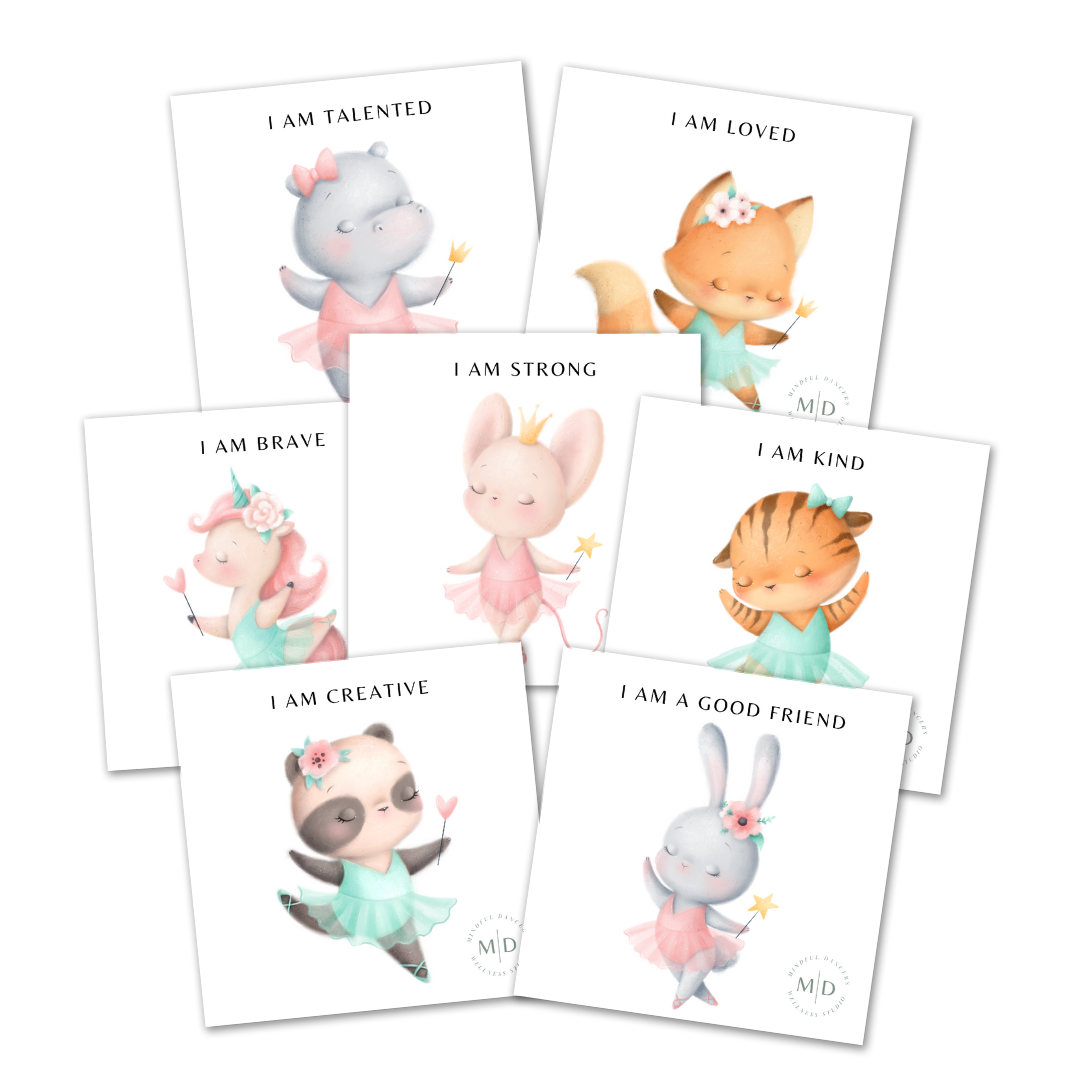 Mini Mindful Dancers Affirmation Cards