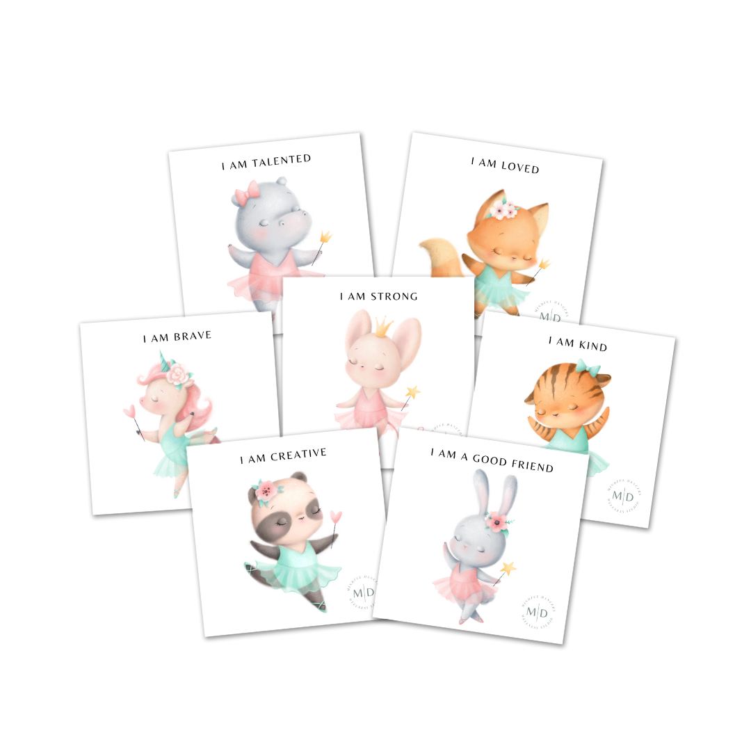 Mini Mindful Dancers Affirmation Cards