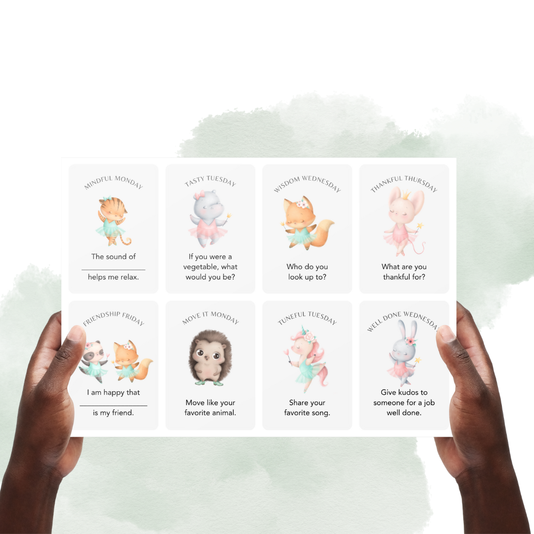 Mini Mindful Dancers Days of the Week Flashcards