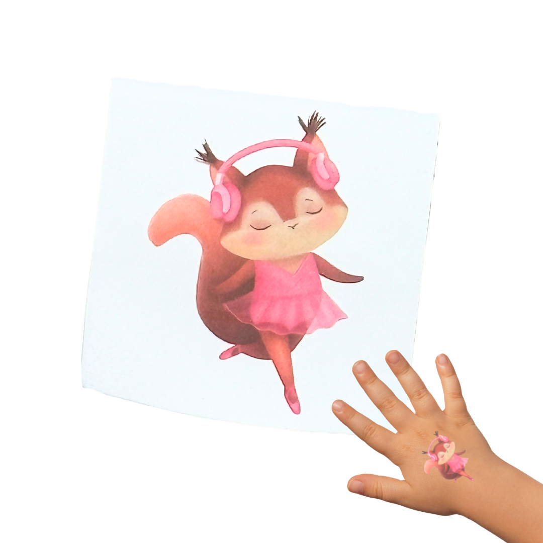 Mini Mindful Dancers Temporary Tattoos