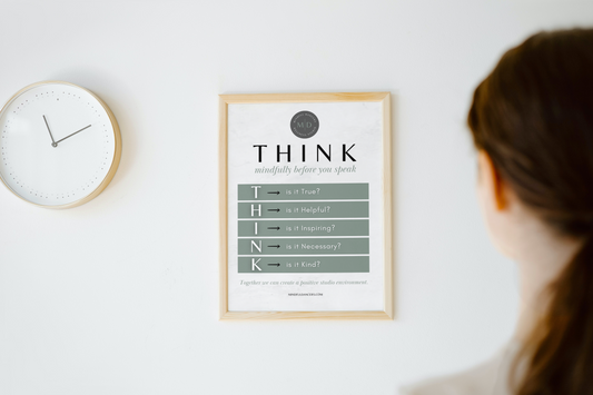 FREE THINK Mindfully Poster