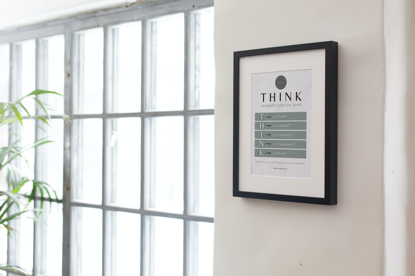 FREE THINK Mindfully Poster