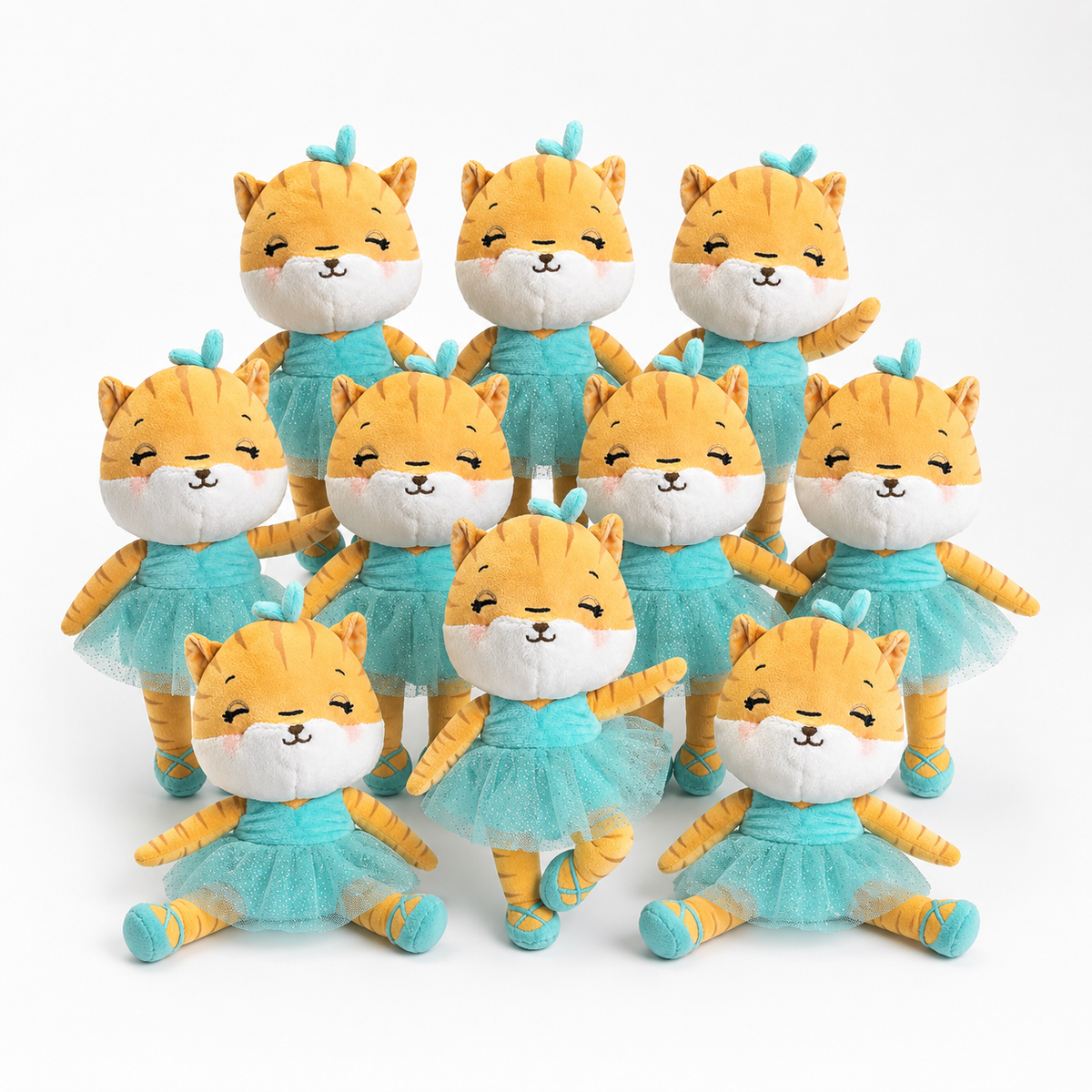 Mini Mindful Dancers Studio Stuffie Collection — Pack of 10